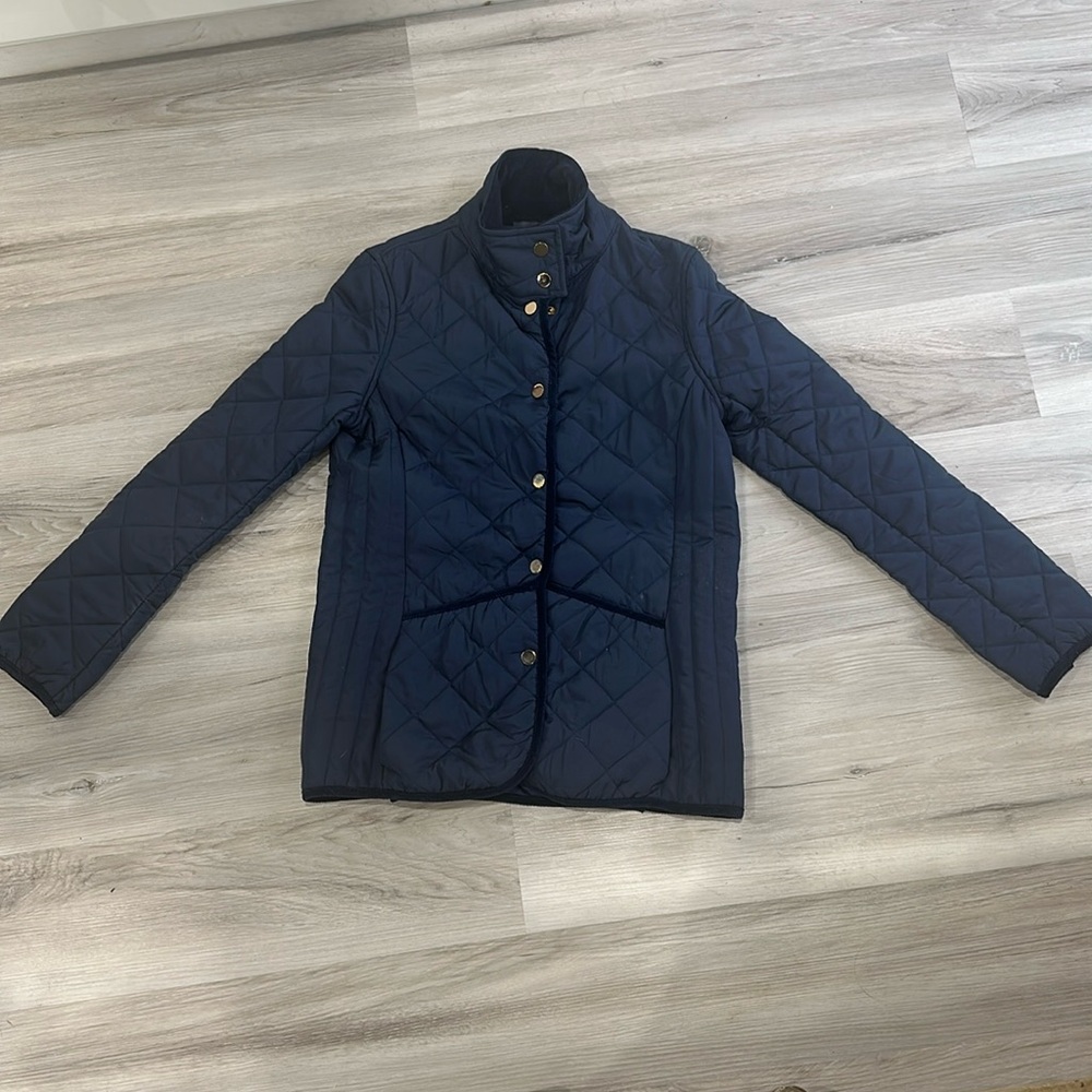 Quilted Navy Jacket - Size Small - Market Spruce